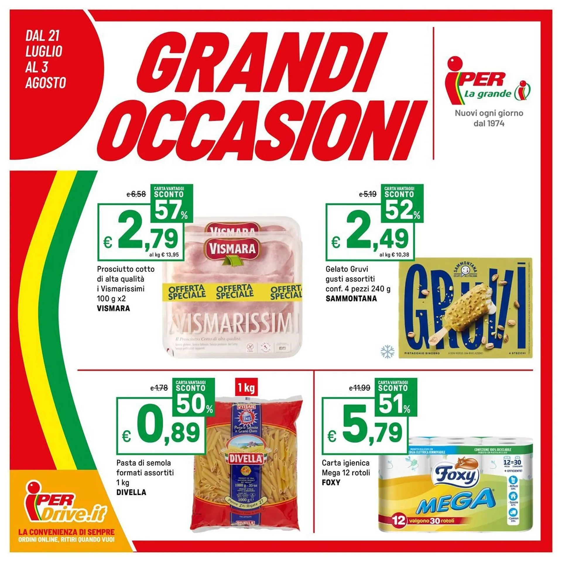 Volantino Iper La Grande da 21 luglio a 3 agosto di 2025 - Pagina del volantino 1