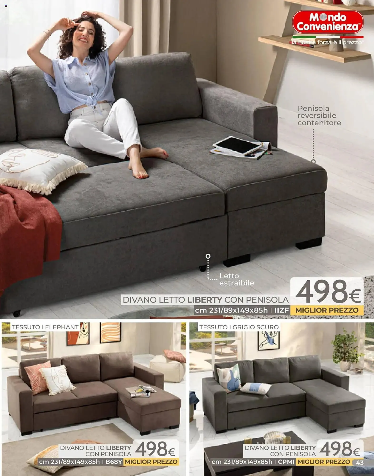 Volantino Mondo Convenienza da 4 gennaio a 31 gennaio di 2026 - Pagina del volantino 43