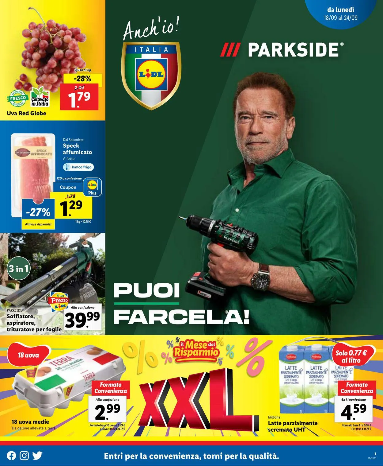 Lidl Volantino attuale da 18 settembre a 24 settembre di 2023 - Pagina del volantino 1