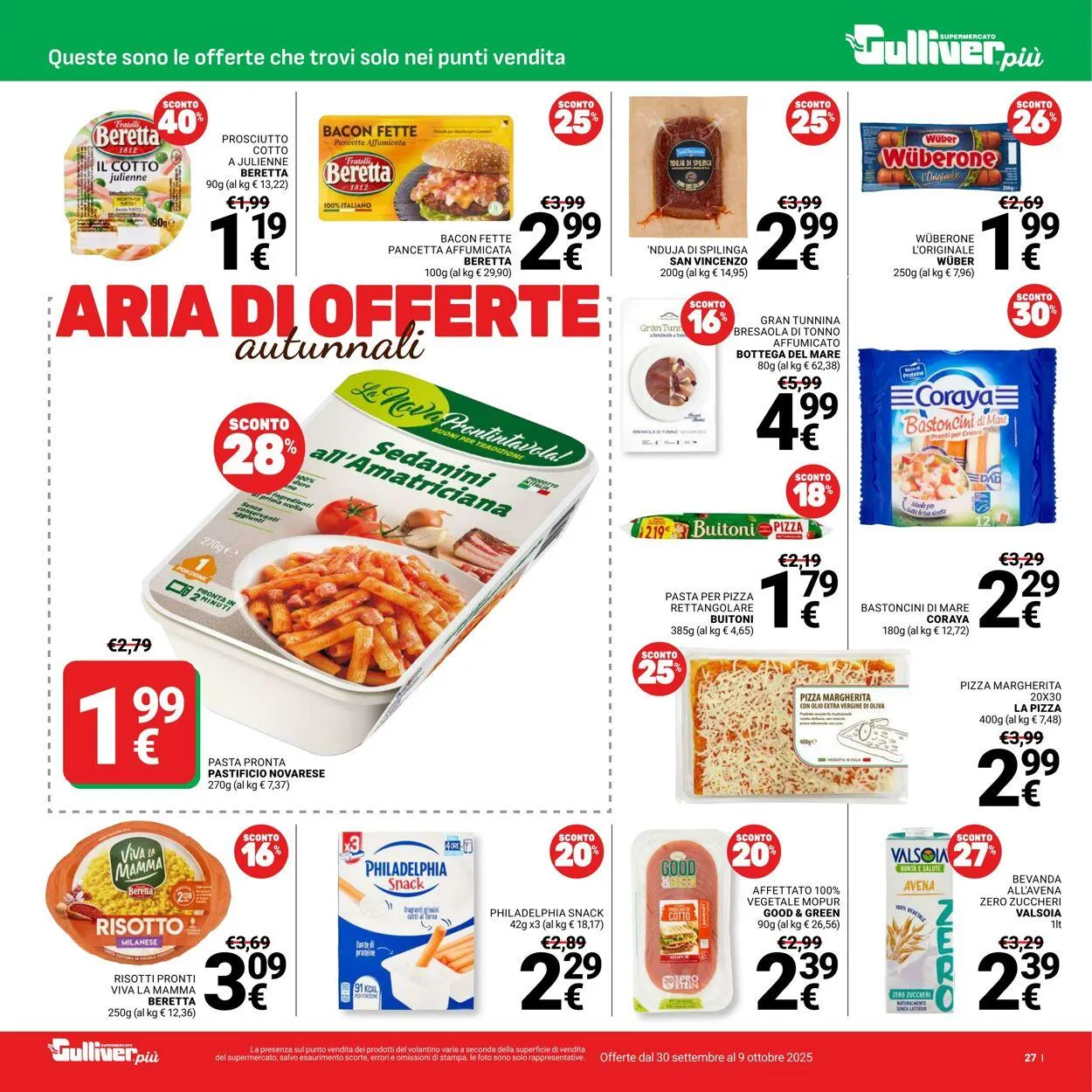 Gulliver Volantino attuale da 30 settembre a 9 ottobre di 2025 - Pagina del volantino 27