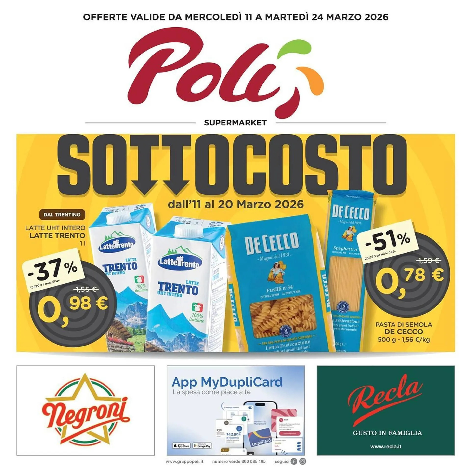 Volantino Poli da 11 marzo a 24 marzo di 2026 - Pagina del volantino 1