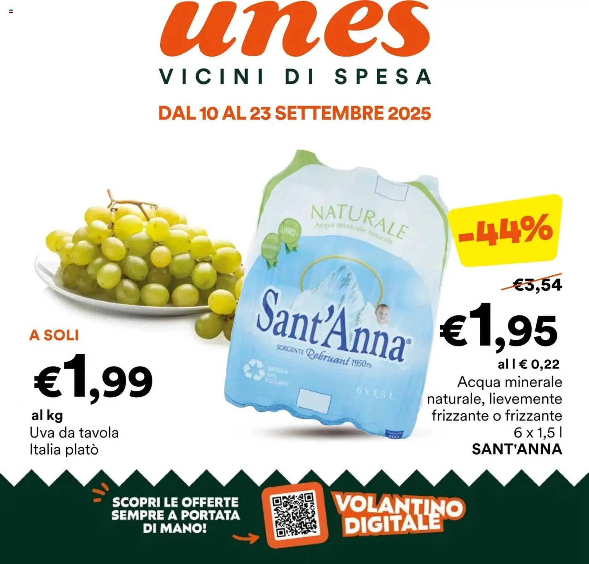 Volantino Unes da 10 settembre a 23 settembre di 2025 - Pagina del volantino 1