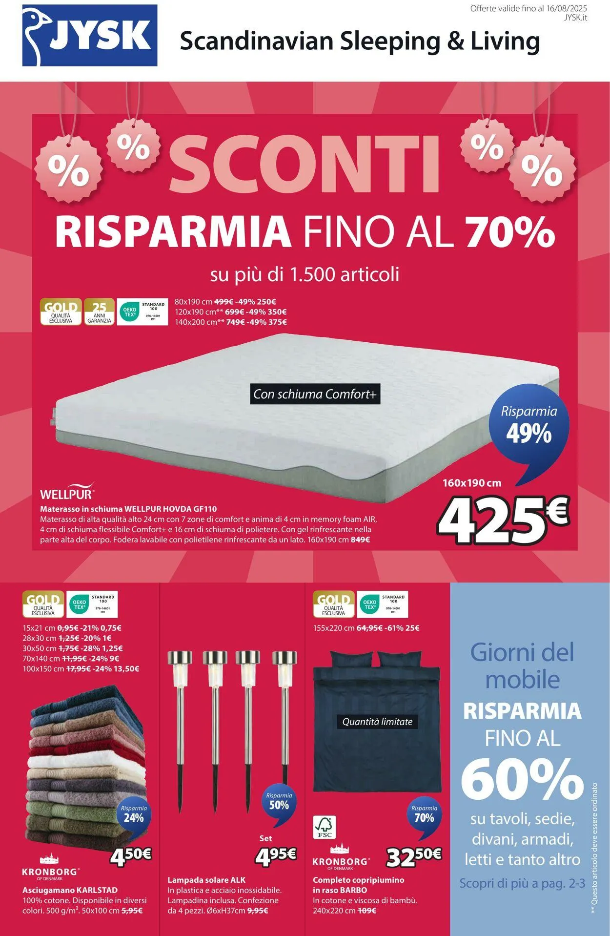 Jysk Volantino attuale da 12 agosto a 26 agosto di 2025 - Pagina del volantino 2