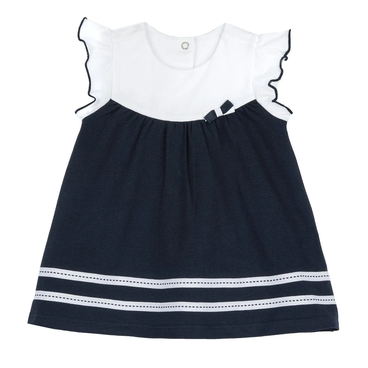 Vestito con manica volants