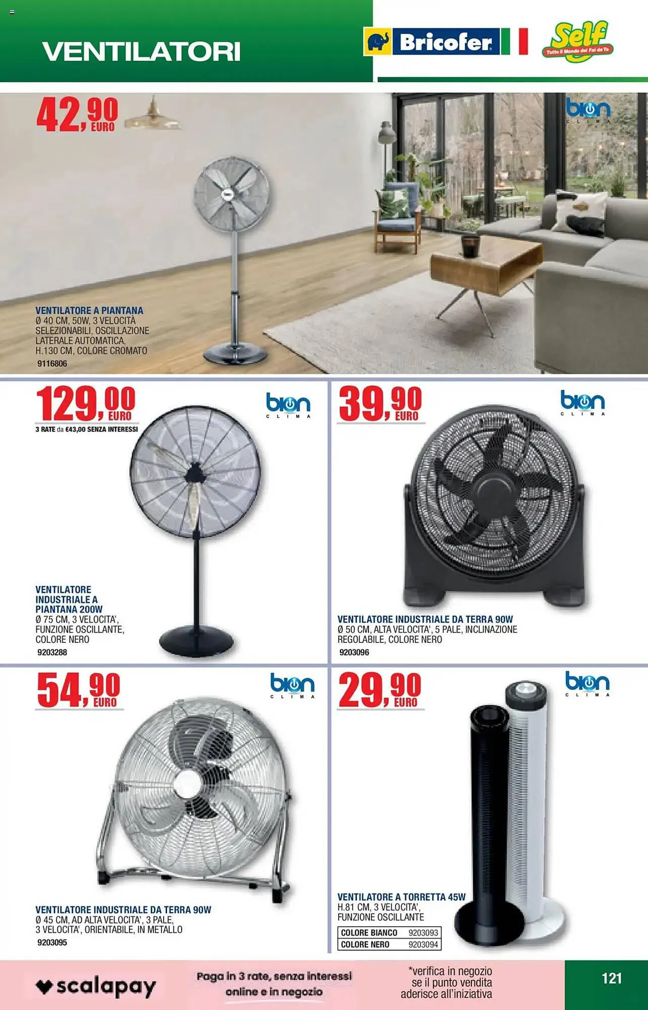 Volantino Bricofer da 27 maggio a 30 settembre di 2025 - Pagina del volantino 121
