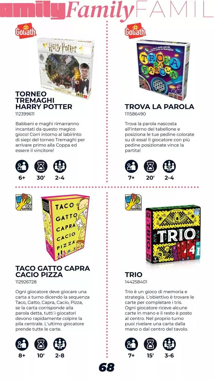 Catalogo Giochi di Società da 1 marzo a 15 marzo di 2025 - Pagina del volantino 68