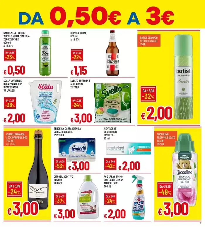 TANTI PRODOTTI DA 0,50 A 3 EURO da 6 febbraio a 19 febbraio di 2025 - Pagina del volantino 3