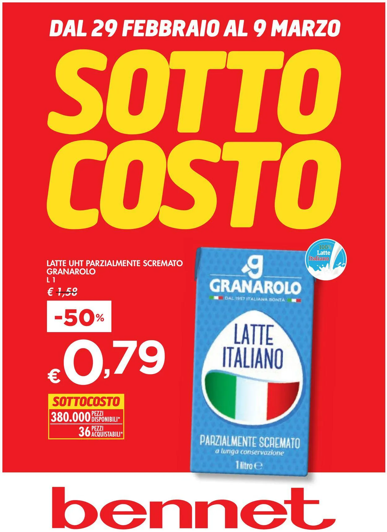 bennet Volantino attuale da 29 febbraio a 9 marzo di 2024 - Pagina del volantino 1