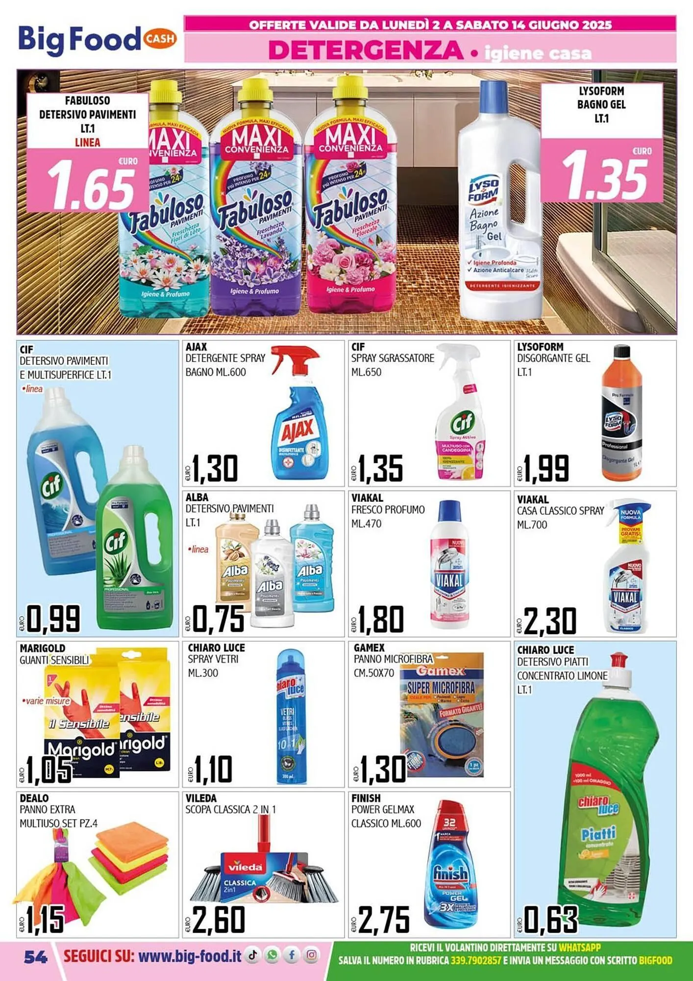 Volantino Big Food da 2 giugno a 14 giugno di 2025 - Pagina del volantino 54