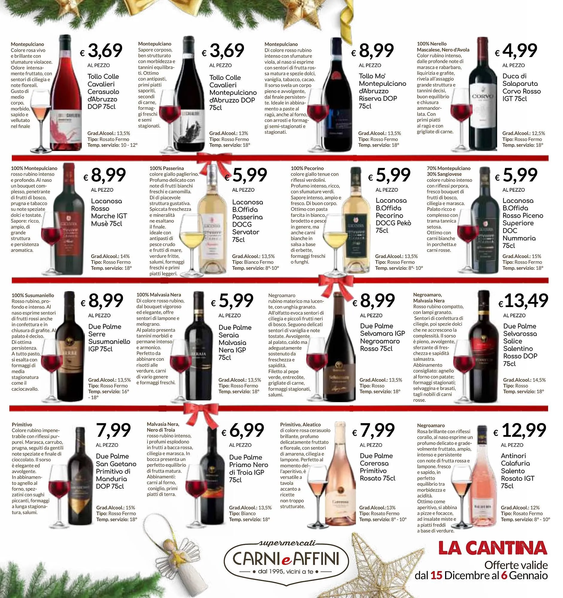 Volantino Carni e Affini Supermercati da 15 dicembre a 6 gennaio di 2024 - Pagina del volantino 15