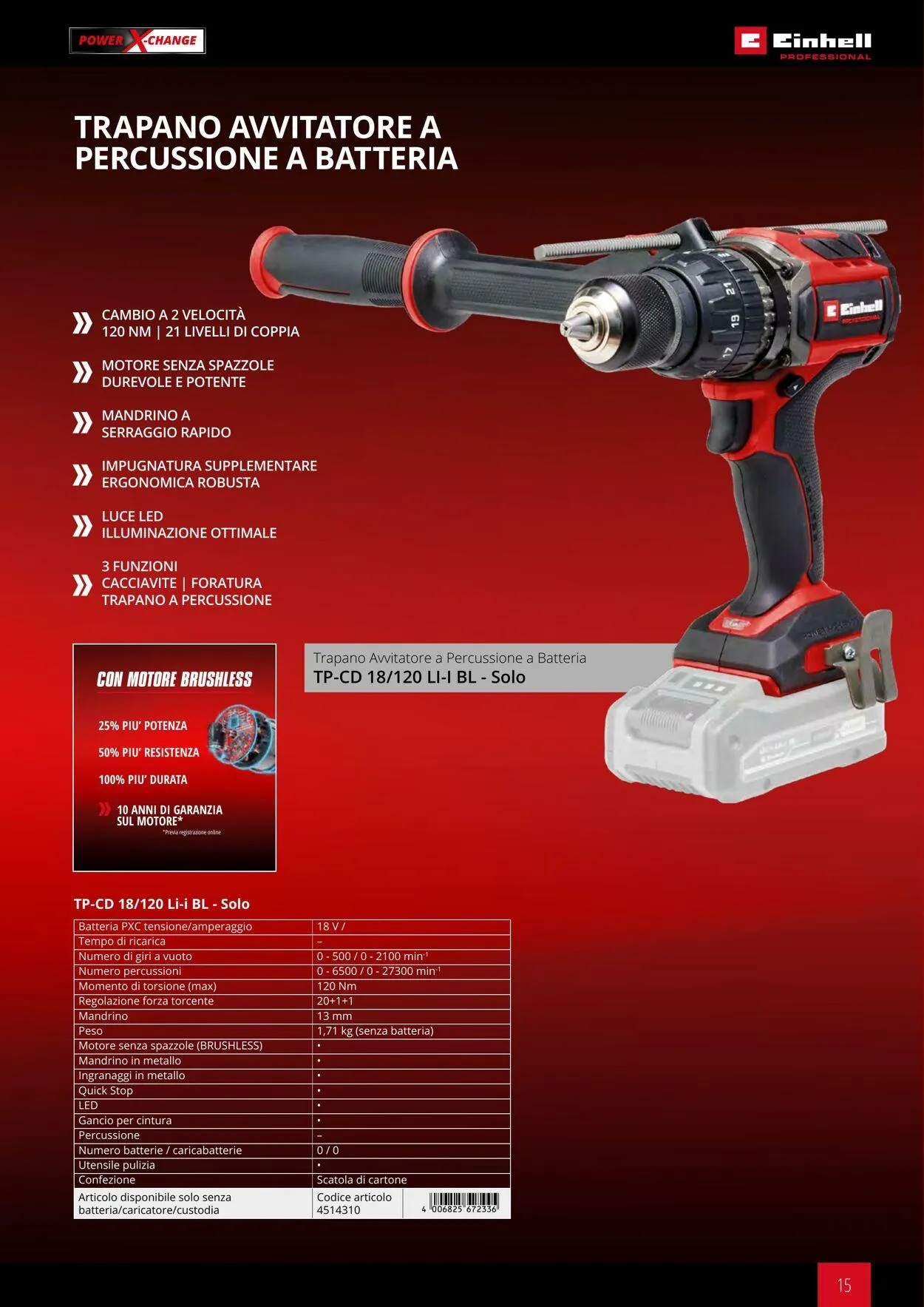 Einhell da 17 giugno a 17 dicembre di 2025 - Pagina del volantino 15