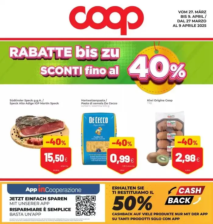 Rabatte bis zu 40% da 27 marzo a 9 aprile di 2025 - Pagina del volantino 1