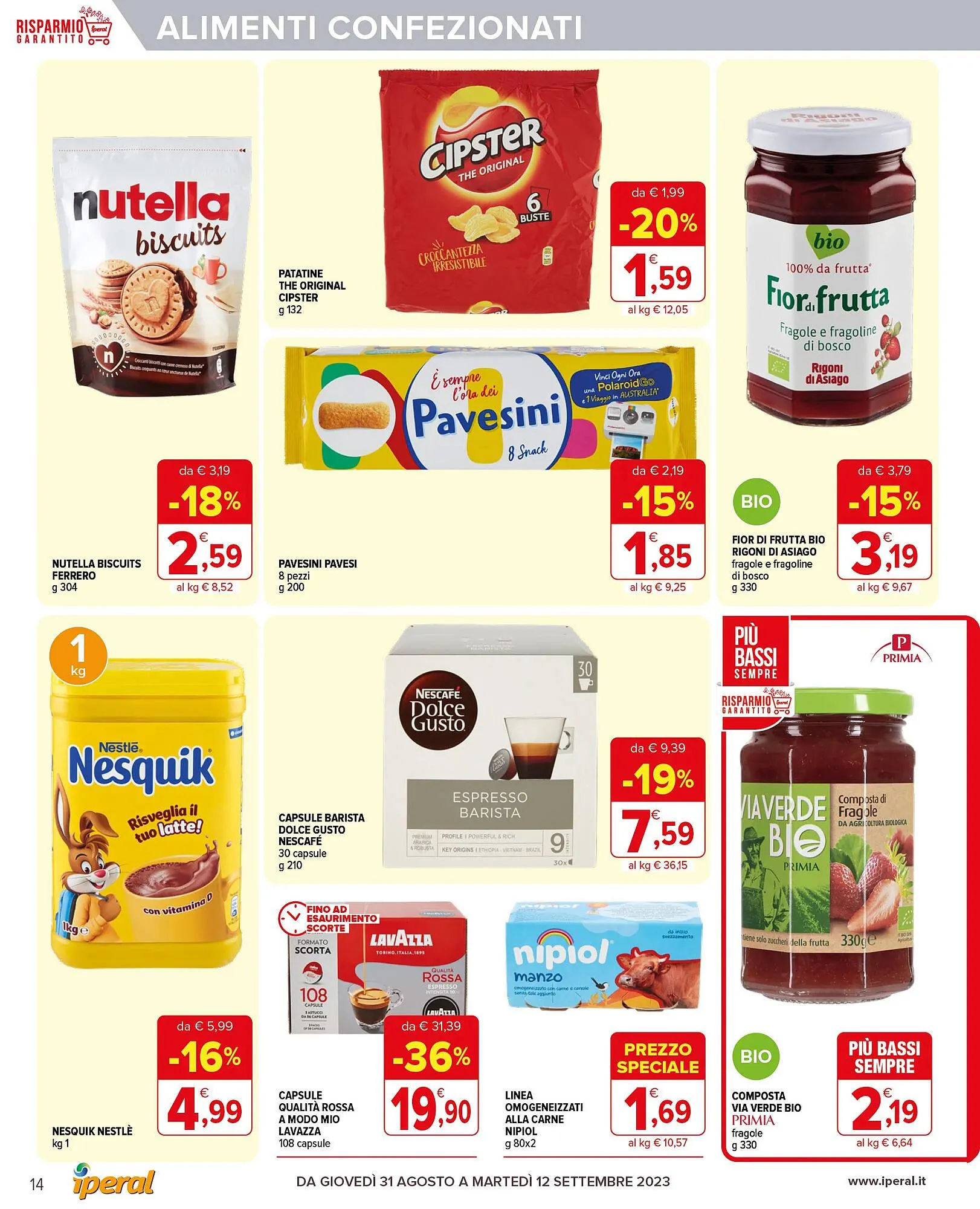 Volantino Iperal da 31 agosto a 12 settembre di 2023 - Pagina del volantino 14