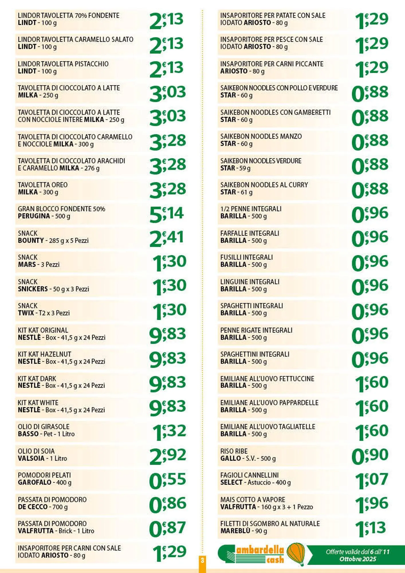 Volantino Gambardella Cash da 6 ottobre a 11 ottobre di 2025 - Pagina del volantino 3