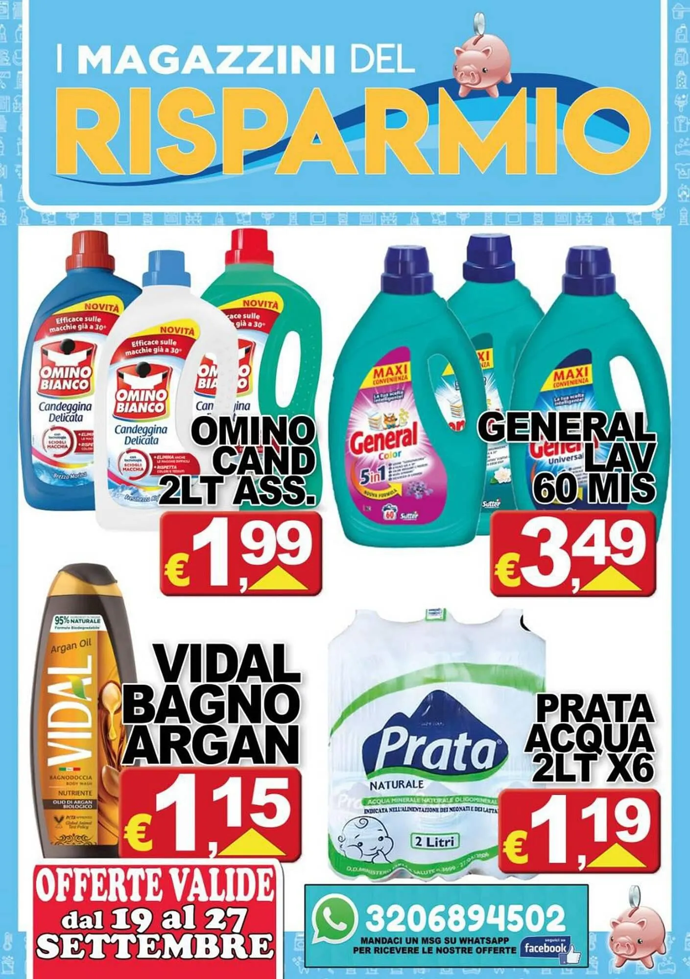 Volantino Magazzini del Risparmio da 19 settembre a 27 settembre di 2025 - Pagina del volantino 1