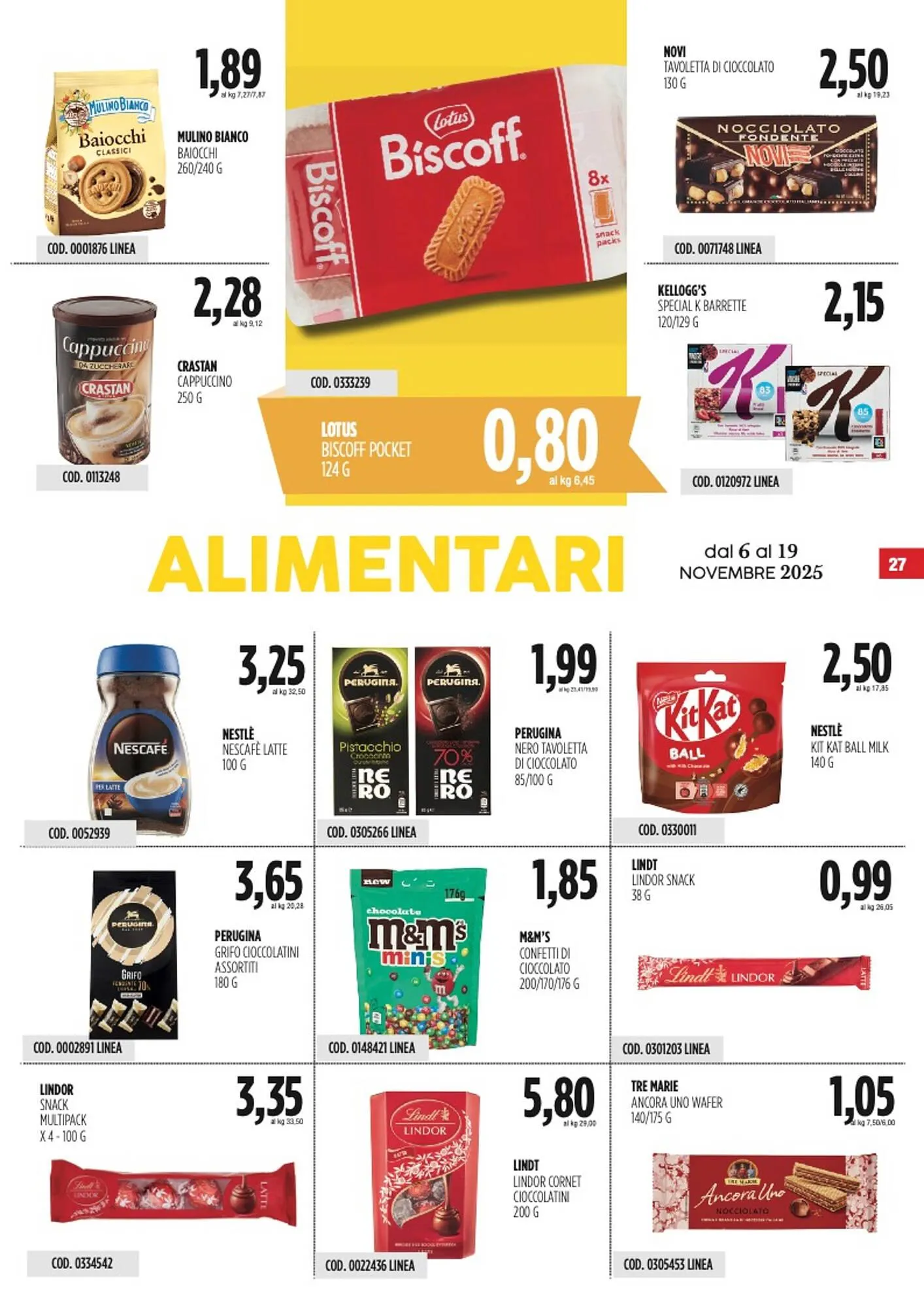 Volantino Carico Cash & Carry da 6 novembre a 19 novembre di 2025 - Pagina del volantino 27