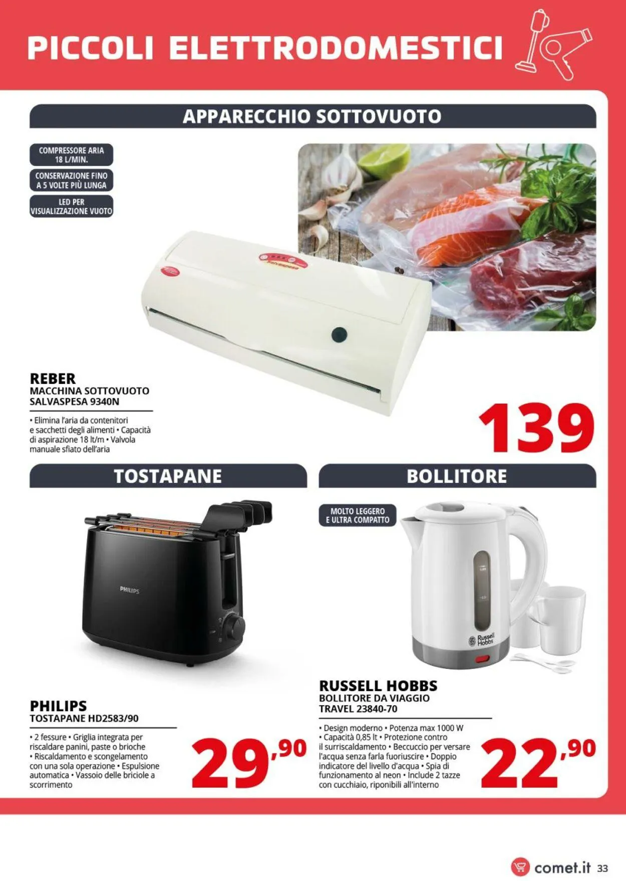 Comet Volantino attuale da 1 agosto a 20 agosto di 2025 - Pagina del volantino 33