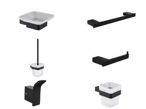 Accessori bagno Lilian nero opaco