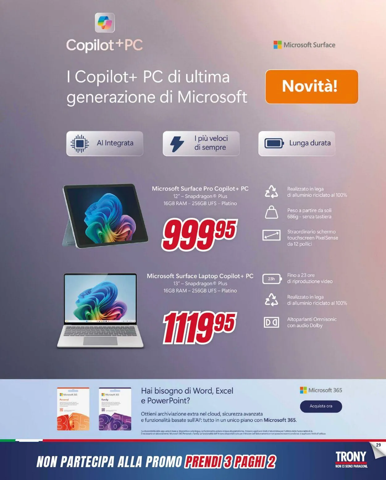 Trony - Palermo Volantino attuale da 3 luglio a 30 luglio di 2025 - Pagina del volantino 29