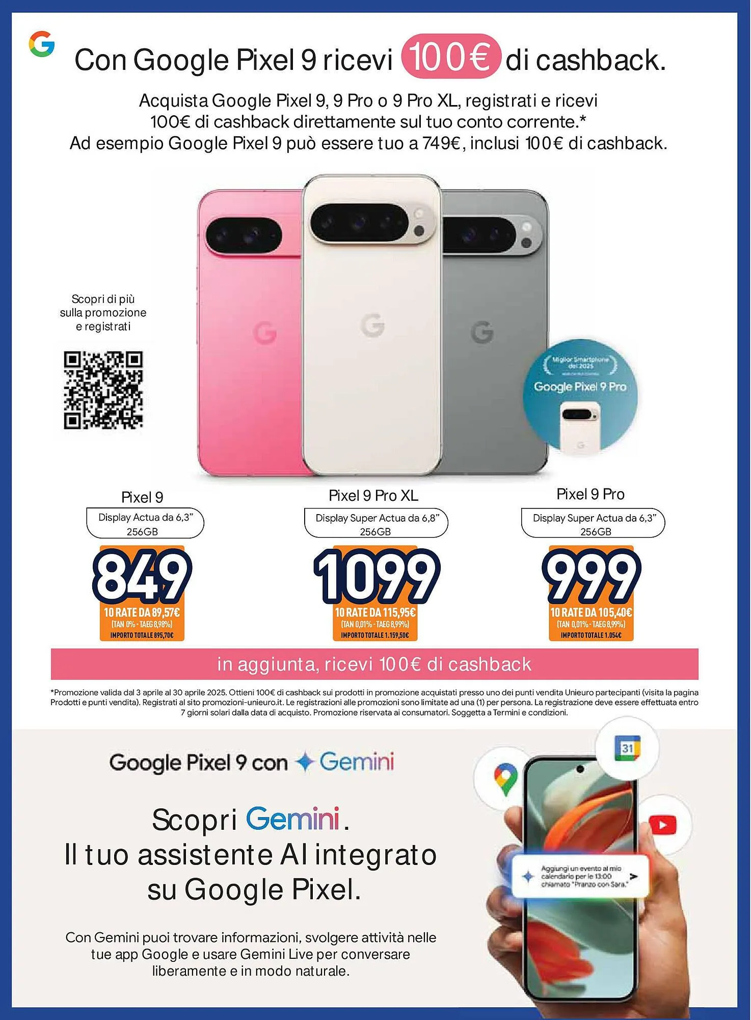 Volantino Unieuro da 2 aprile a 17 aprile di 2025 - Pagina del volantino 45