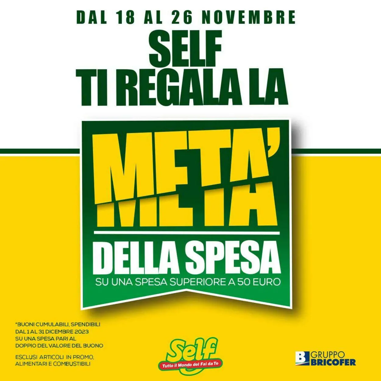 Self Volantino attuale da 18 novembre a 26 novembre di 2023 - Pagina del volantino 1