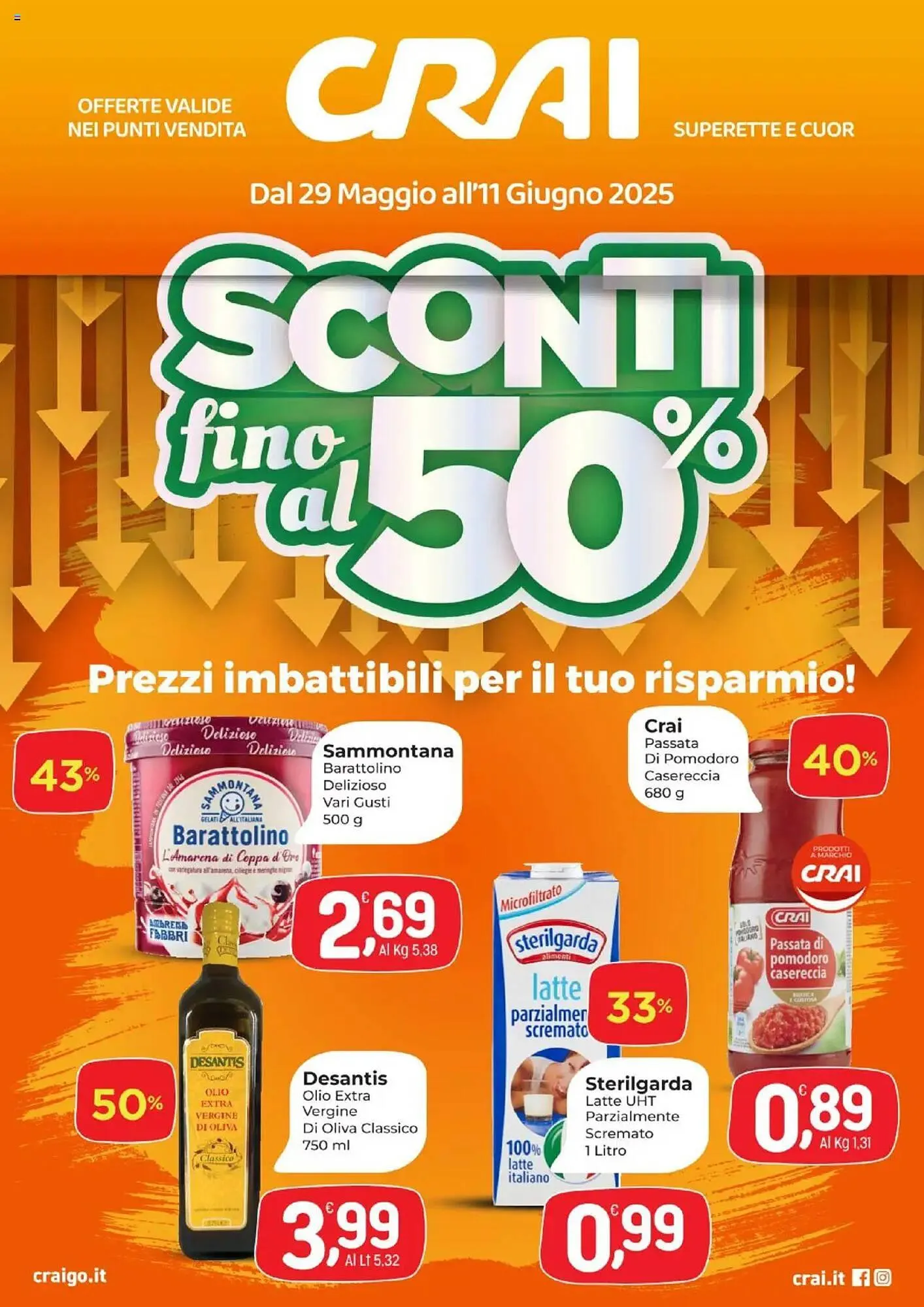 Volantino Crai da 29 maggio a 11 giugno di 2025 - Pagina del volantino 1