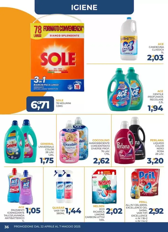 Promozione dal 22 aprile al 7 maggio da 22 aprile a 7 maggio di 2025 - Pagina del volantino 36