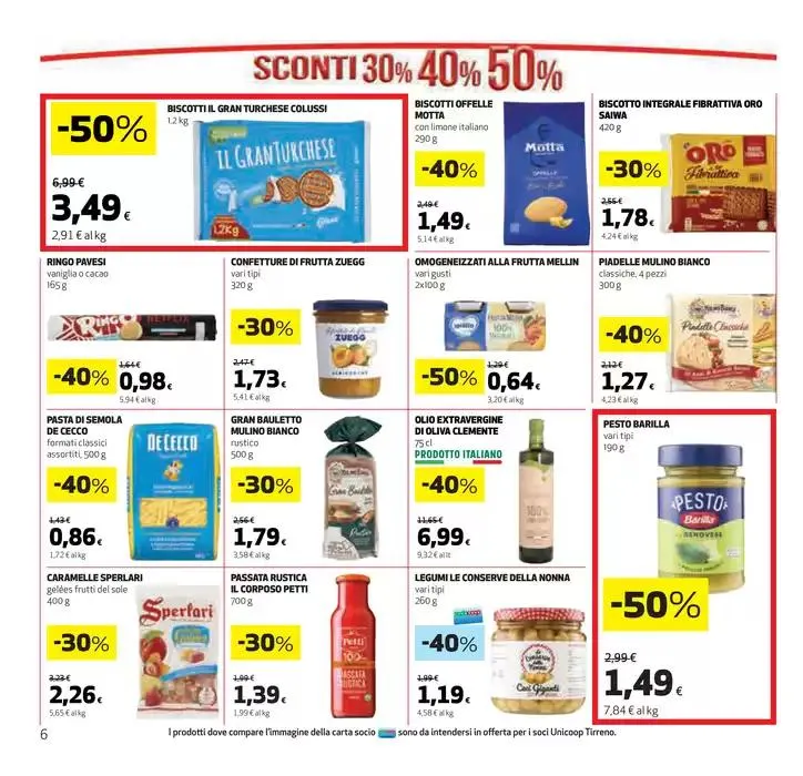 Sconti 30% 40% 50% da 27 marzo a 9 aprile di 2025 - Pagina del volantino 6