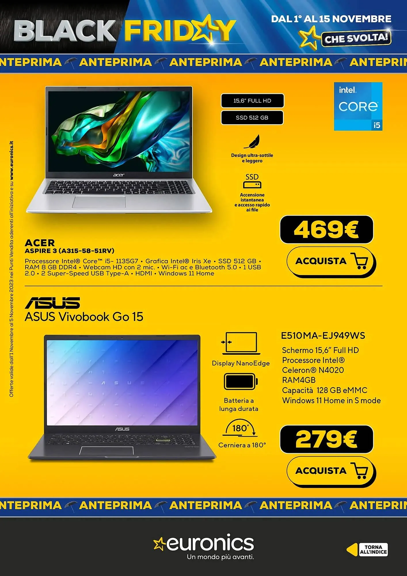 Volantino Euronics da 1 novembre a 15 novembre di 2023 - Pagina del volantino 6