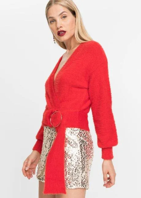 Maglione con effetto a portafoglio