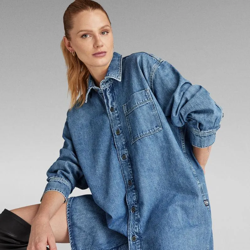 Oversized Denim Dress