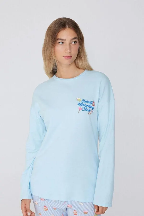 Maglia Cotone Manica Lunga Over