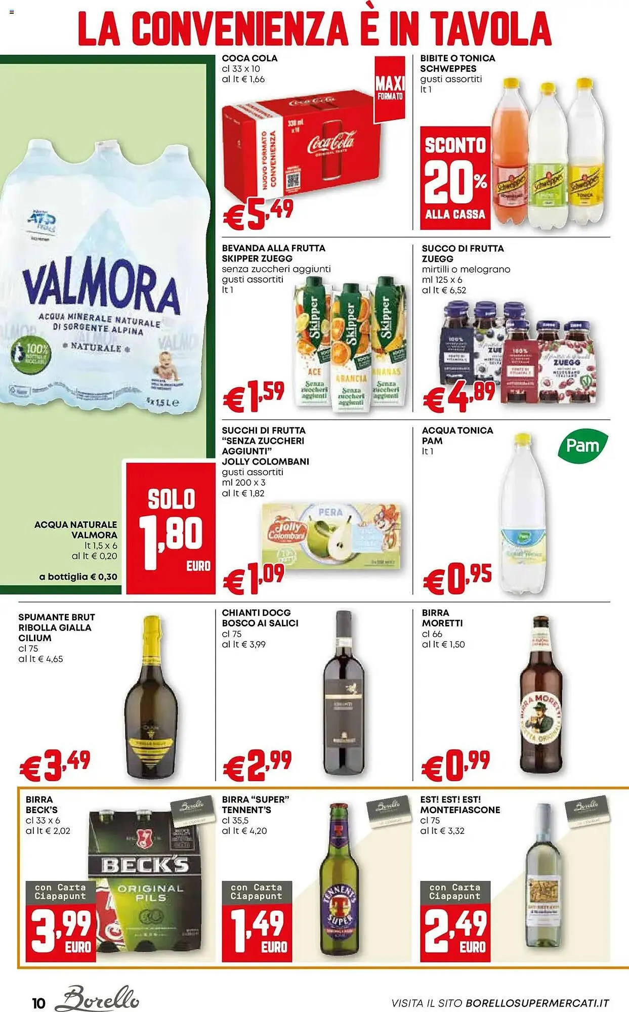 Volantino Borello Supermercati da 26 giugno a 9 luglio di 2025 - Pagina del volantino 10