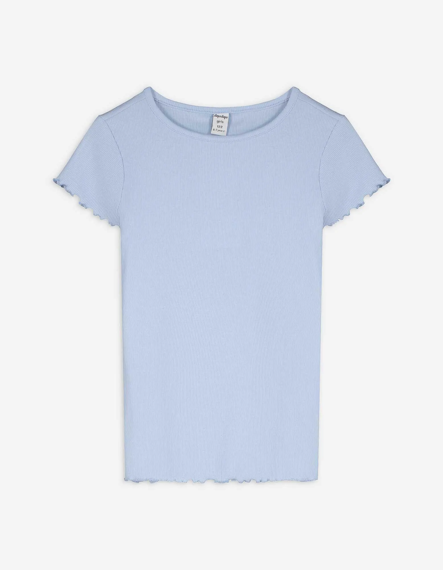 T-shirt - A costine - celeste