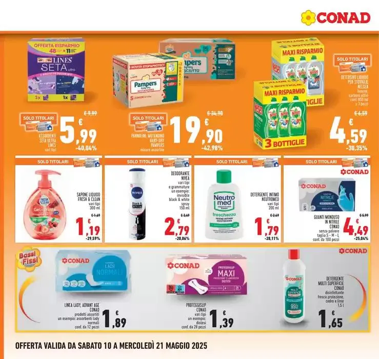 RIAPERTURA CONAD OLBIA da 10 maggio a 21 maggio di 2025 - Pagina del volantino 18