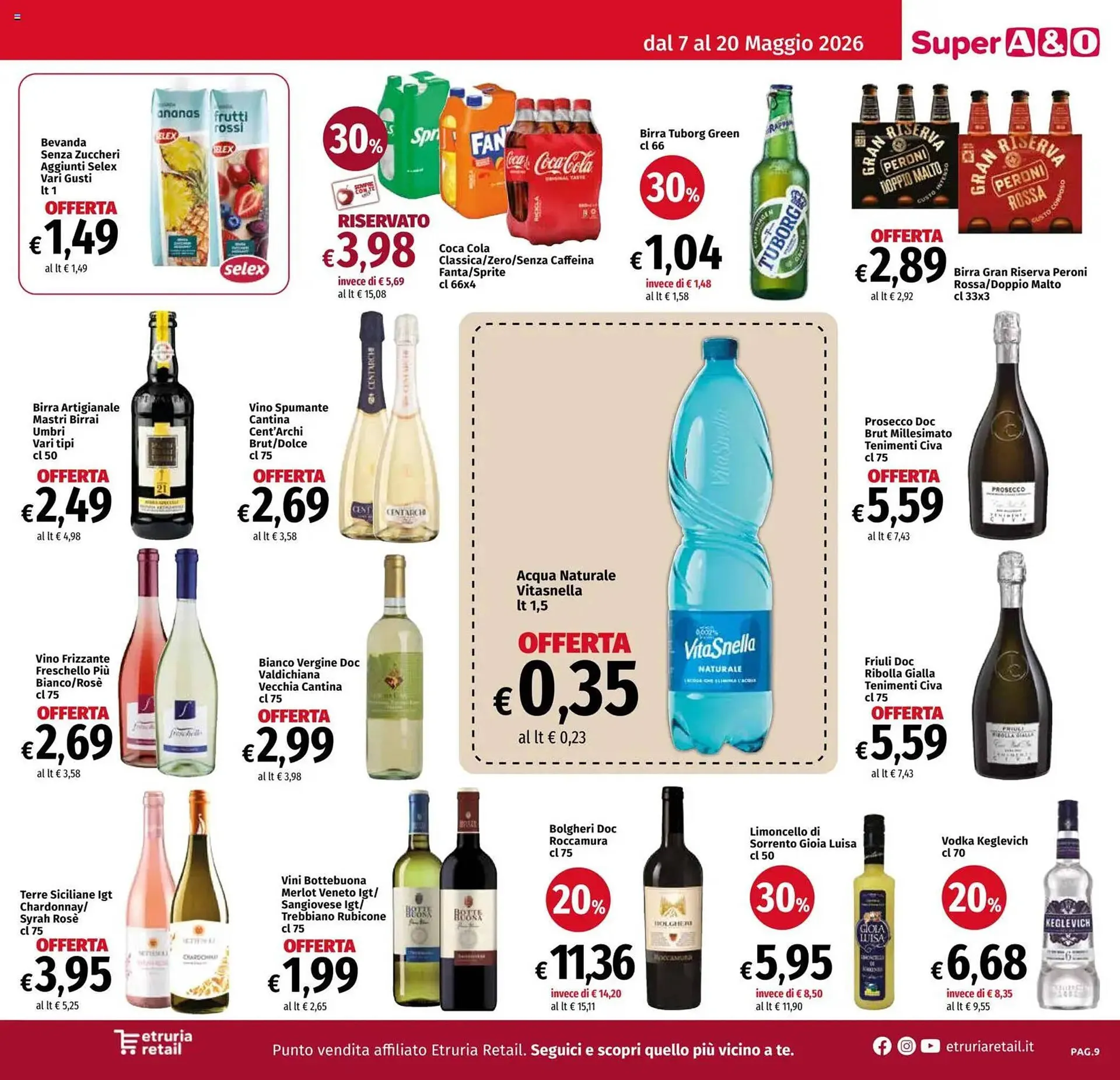 Volantino A&O da 7 maggio a 20 maggio di 2026 - Pagina del volantino 9
