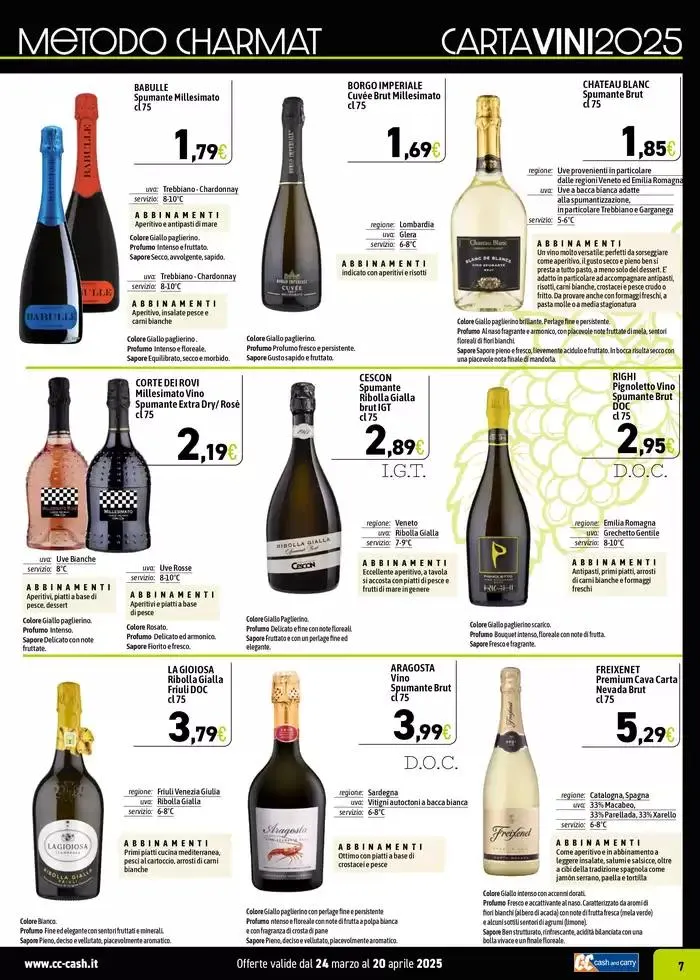 CARTA VINI 2025 da 24 marzo a 20 aprile di 2025 - Pagina del volantino 7
