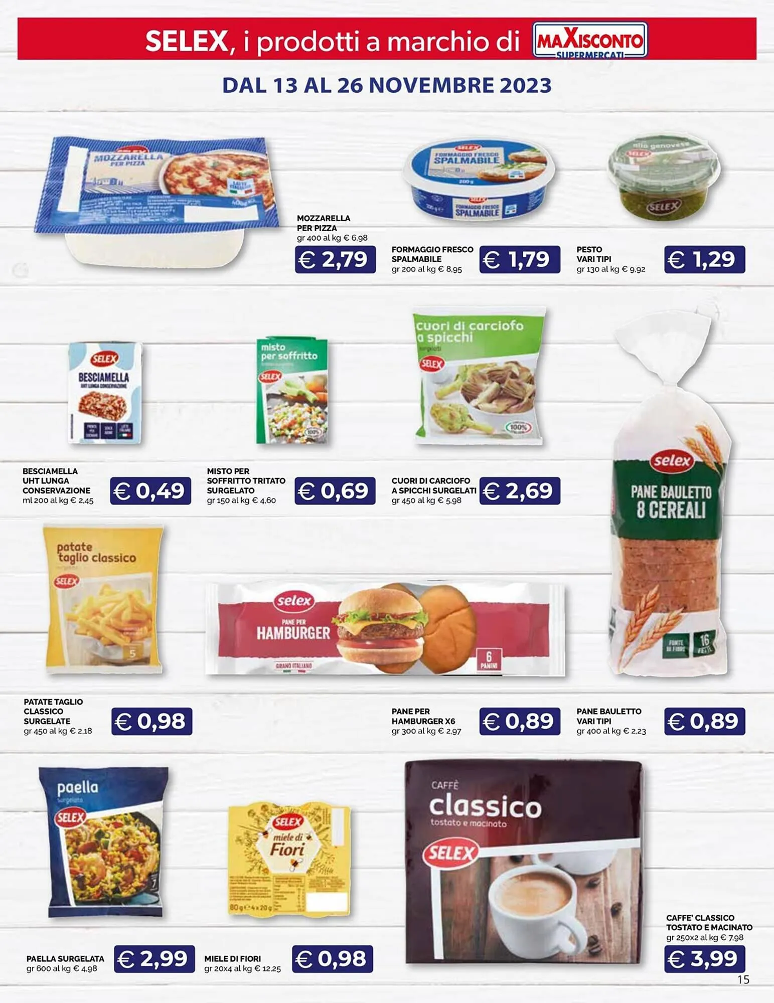 Volantino Maxisconto da 13 novembre a 26 novembre di 2023 - Pagina del volantino 15