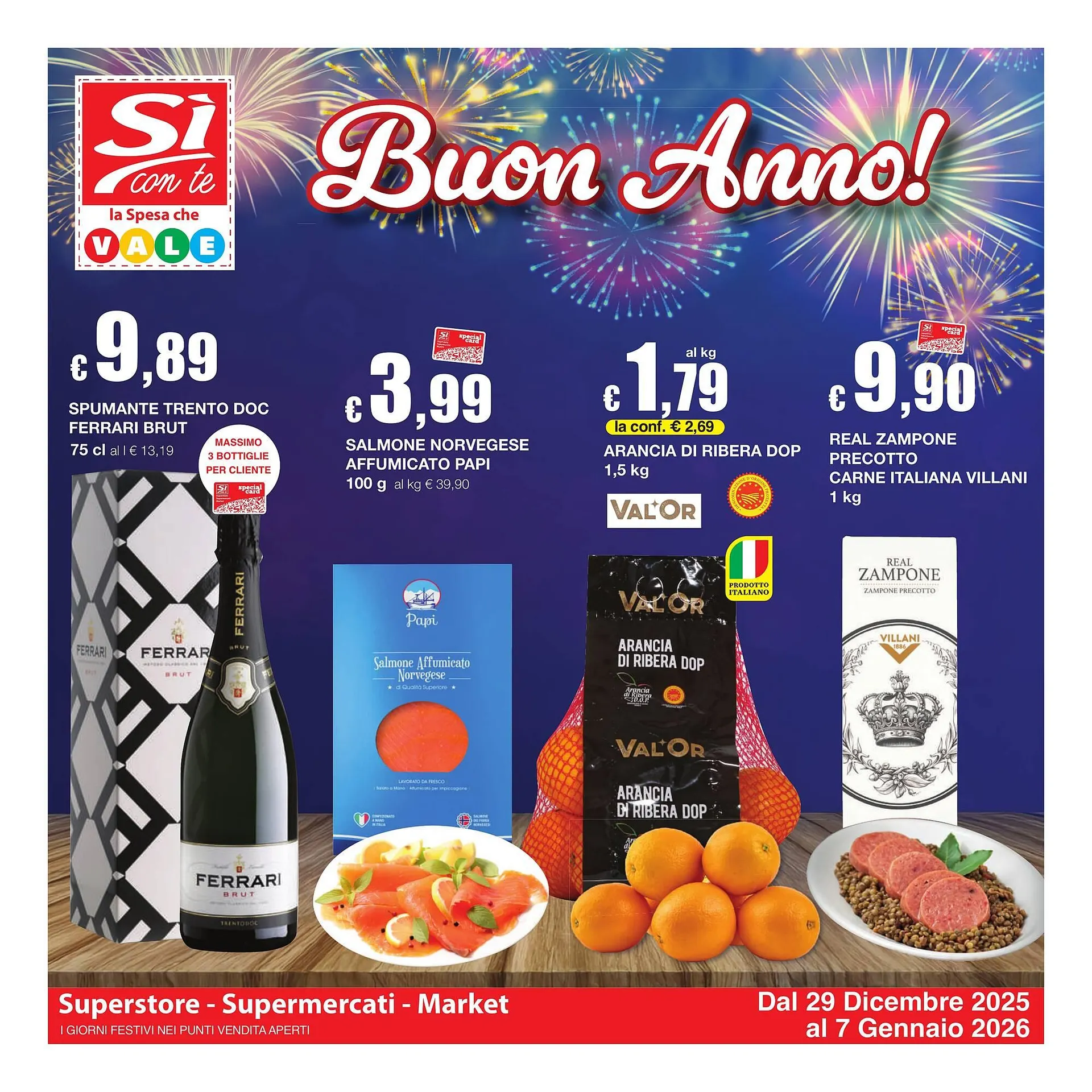 Volantino Sì con te da 29 dicembre a 7 gennaio di 2026 - Pagina del volantino 1