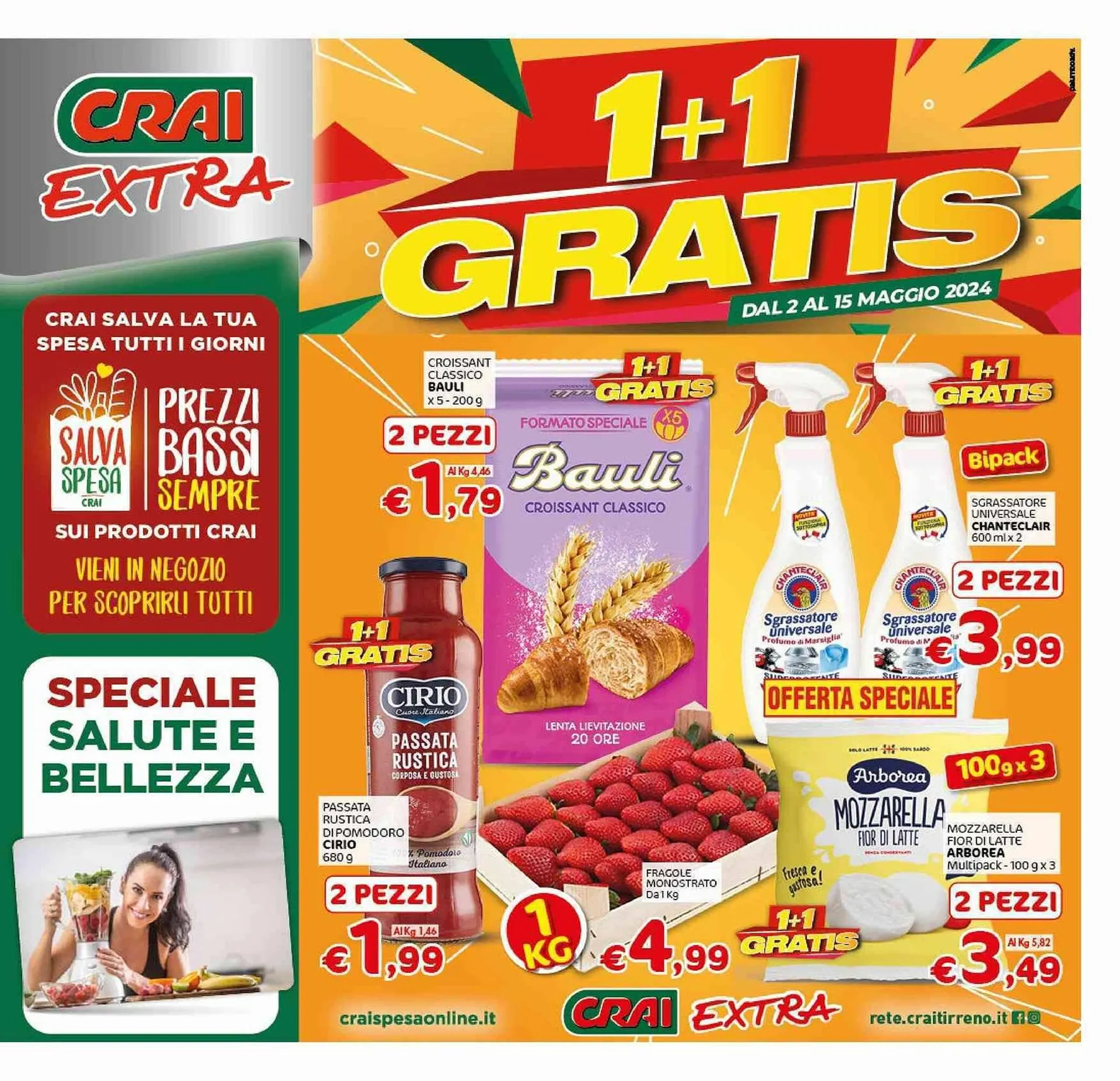 Volantino Crai Extra da 2 maggio a 15 maggio di 2024 - Pagina del volantino 1