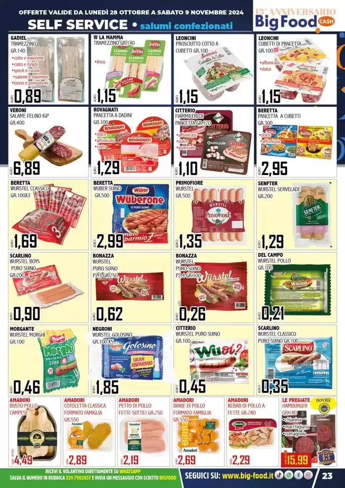 Festeggiamo il nostro 13 anniversario da 28 ottobre a 9 novembre di 2024 - Pagina del volantino 23