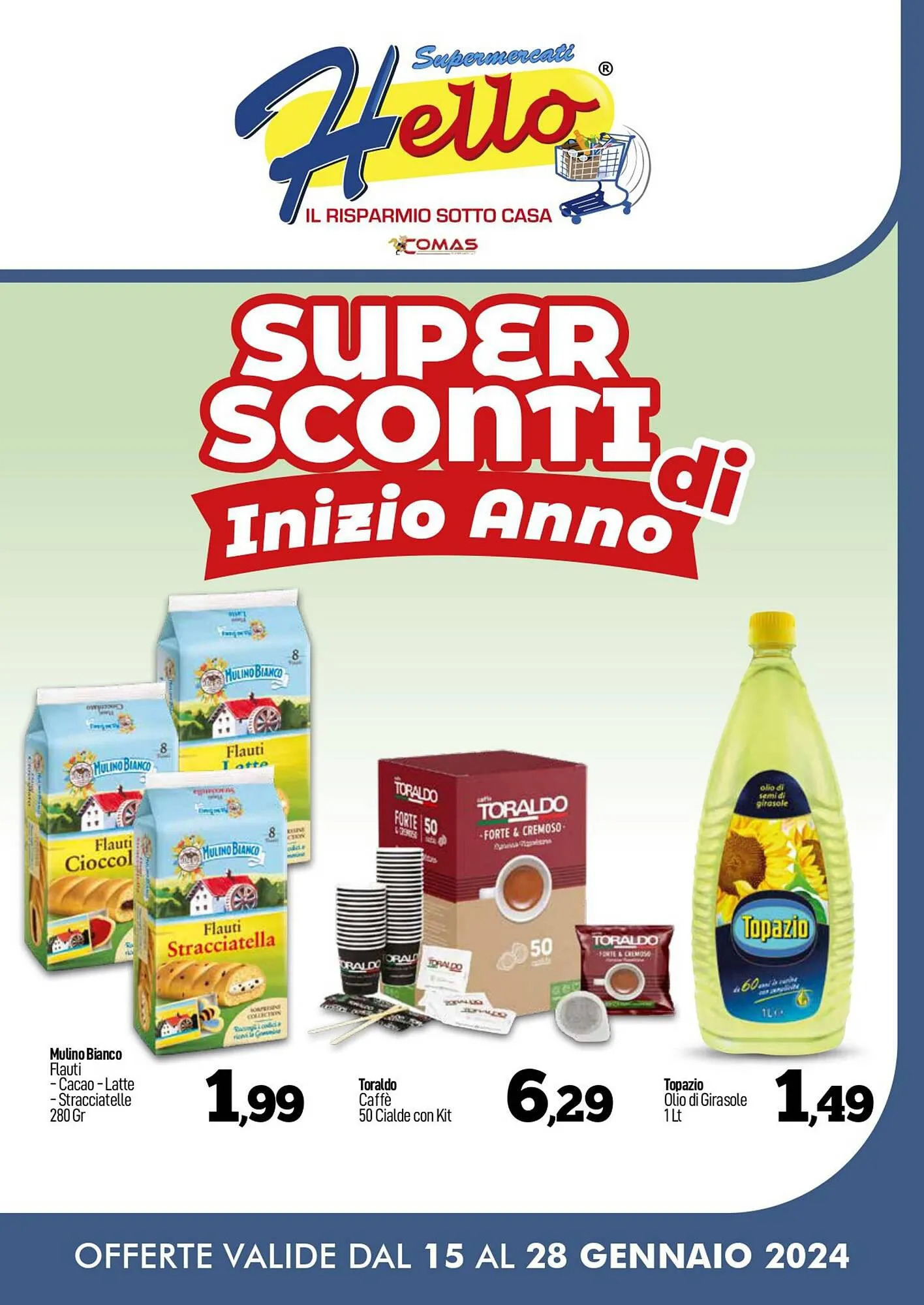 Volantino Hello Supermercati da 15 gennaio a 28 gennaio di 2024 - Pagina del volantino 