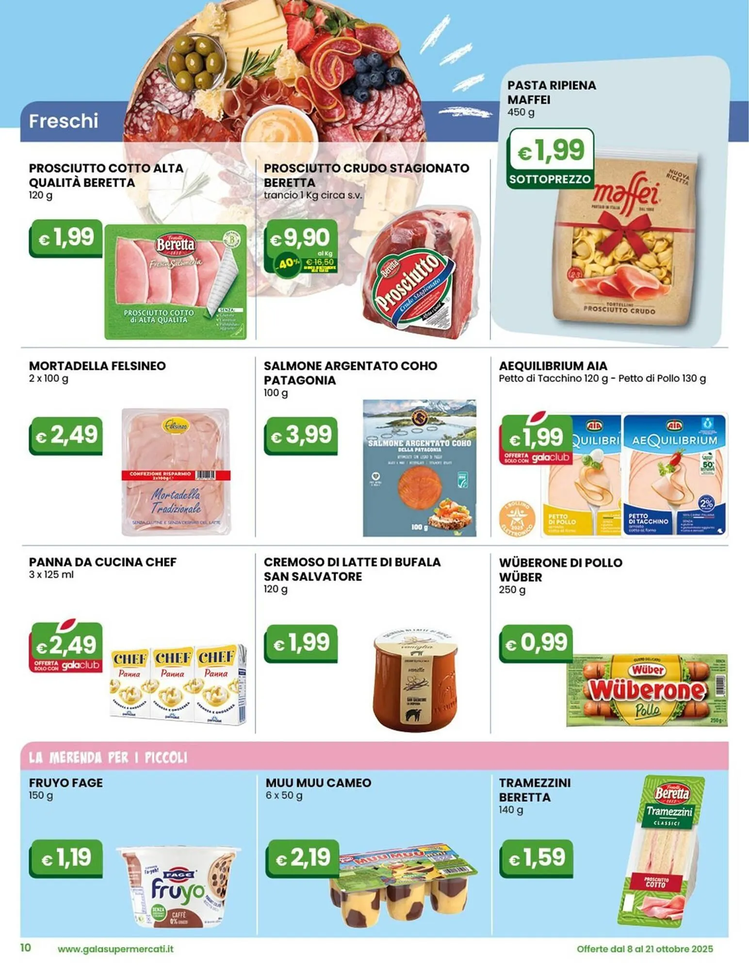 Volantino Gala Supermercati da 8 ottobre a 21 ottobre di 2025 - Pagina del volantino 10