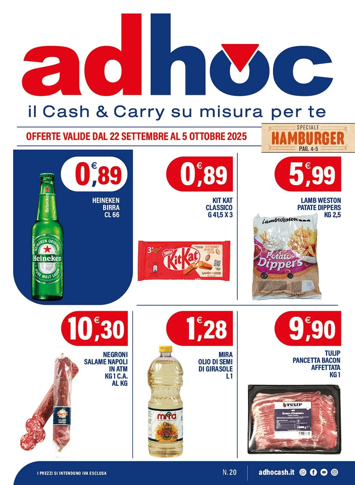 Volantino Adhoc da 22 settembre a 5 ottobre di 2025 - Pagina del volantino 1