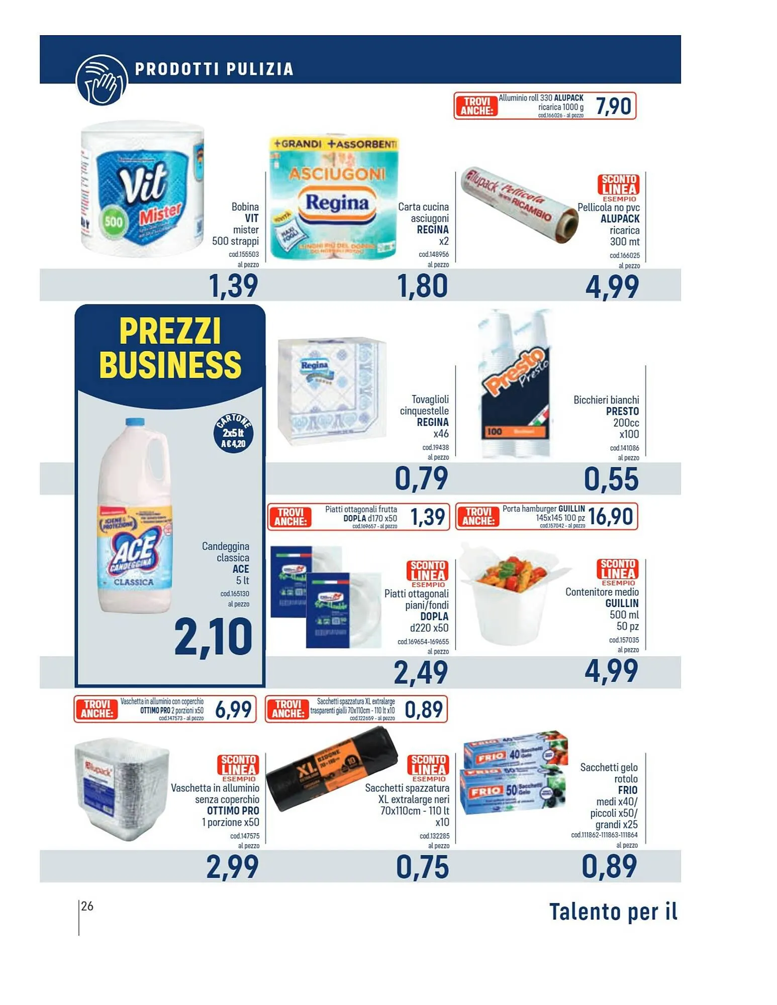 Volantino Talento Professional Store da 26 febbraio a 10 marzo di 2024 - Pagina del volantino 26