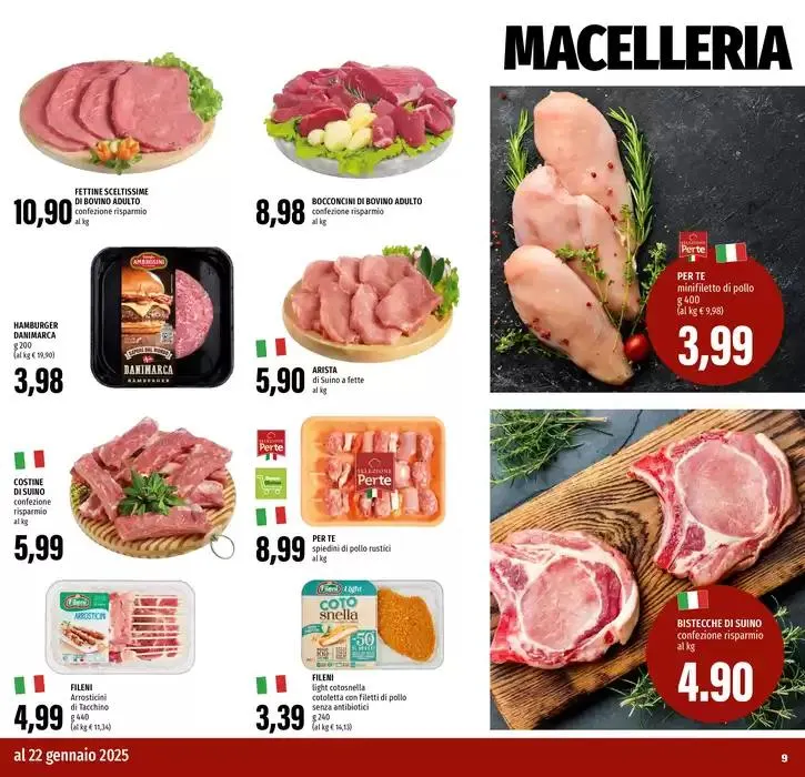 Tanti prodotti a 0.99 da 9 gennaio a 22 gennaio di 2025 - Pagina del volantino 9