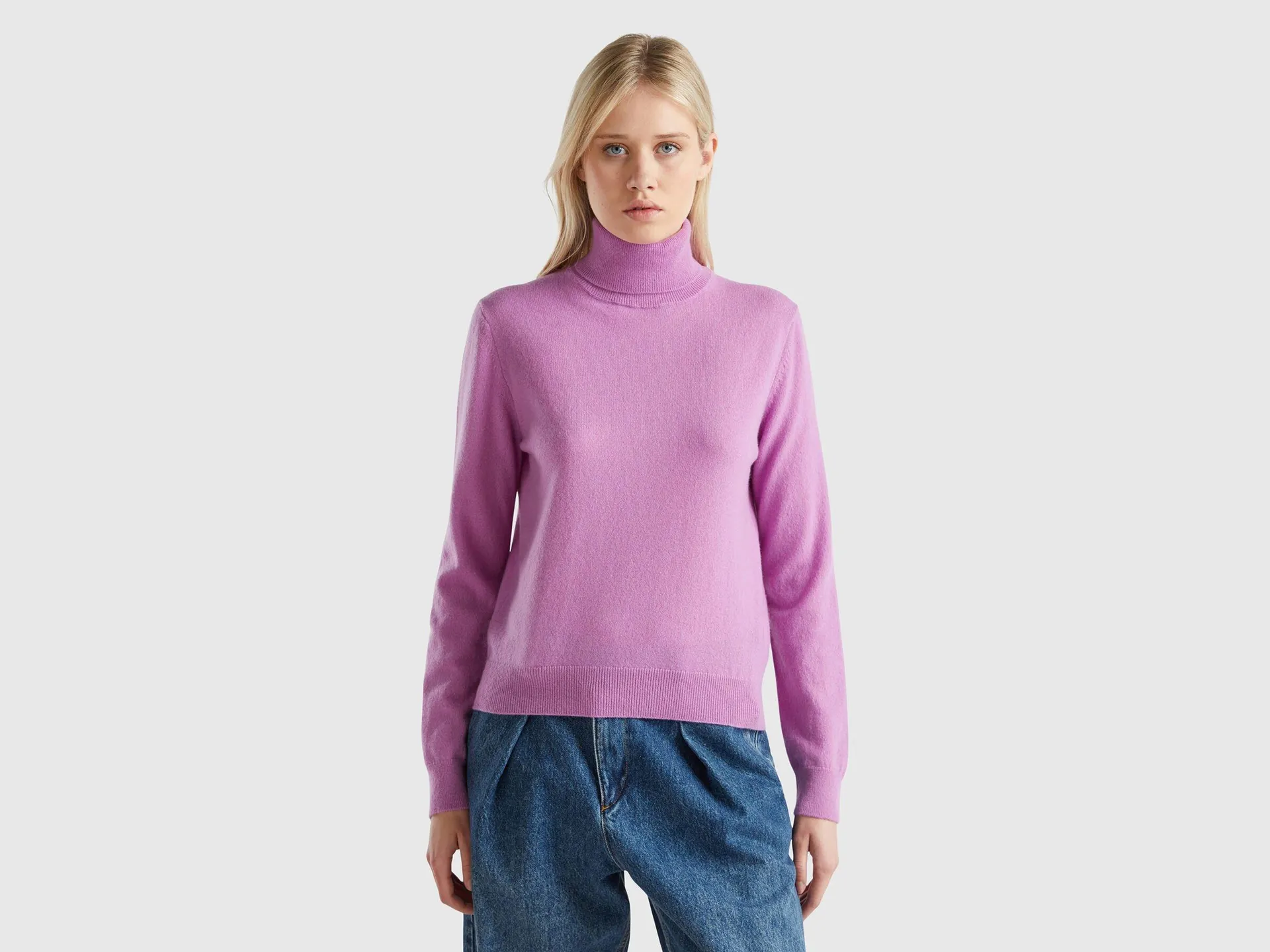 Dolcevita lilla in puro cashmere