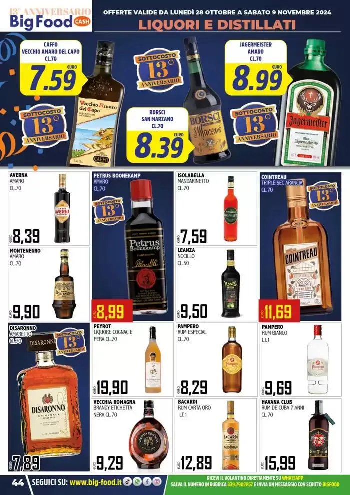 Festeggiamo il nostro 13 anniversario da 28 ottobre a 9 novembre di 2024 - Pagina del volantino 44