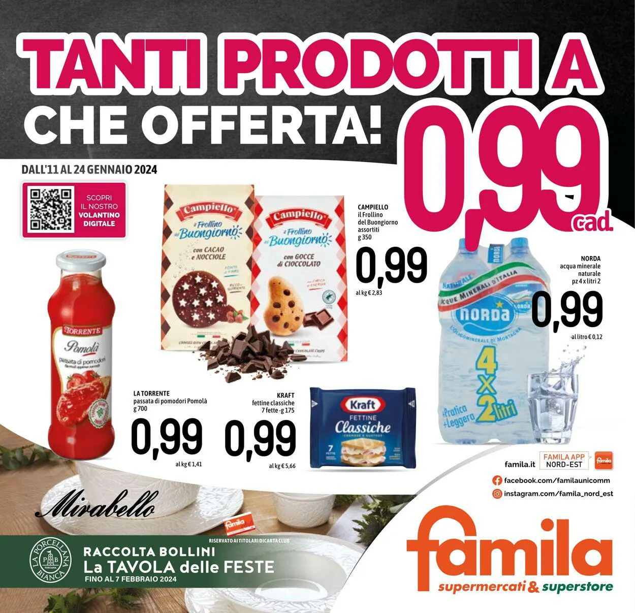 Famila Volantino attuale da 11 gennaio a 24 gennaio di 2024 - Pagina del volantino 1
