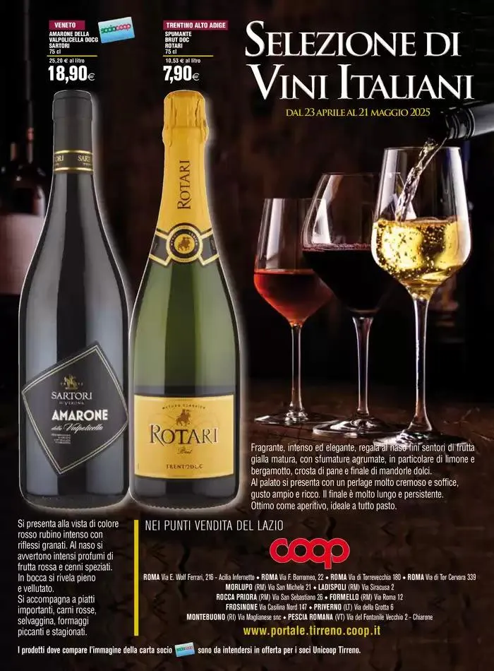 Selezione di vini italiani da 23 aprile a 21 maggio di 2025 - Pagina del volantino 1